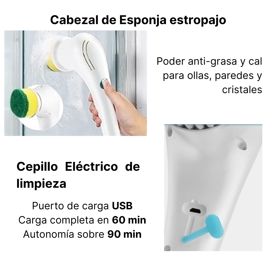 Cepillo eléctrico de Limpieza Lynros