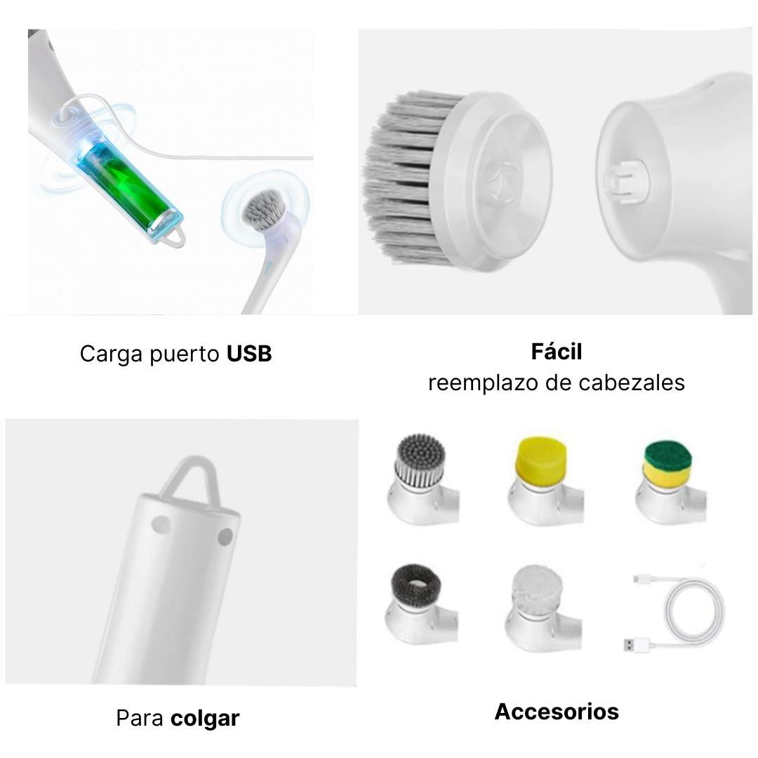 Cepillo eléctrico de Limpieza Lynros