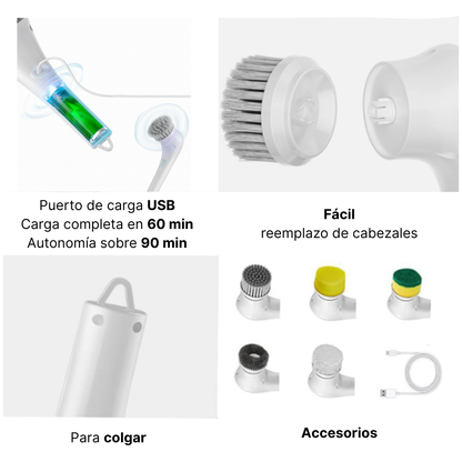 Cepillo eléctrico de Limpieza Lynros
