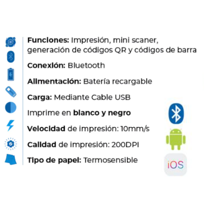 Mini Printer sin Tinta